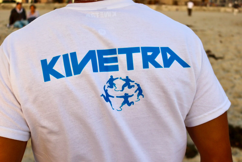 Blue Dancer Tee - White