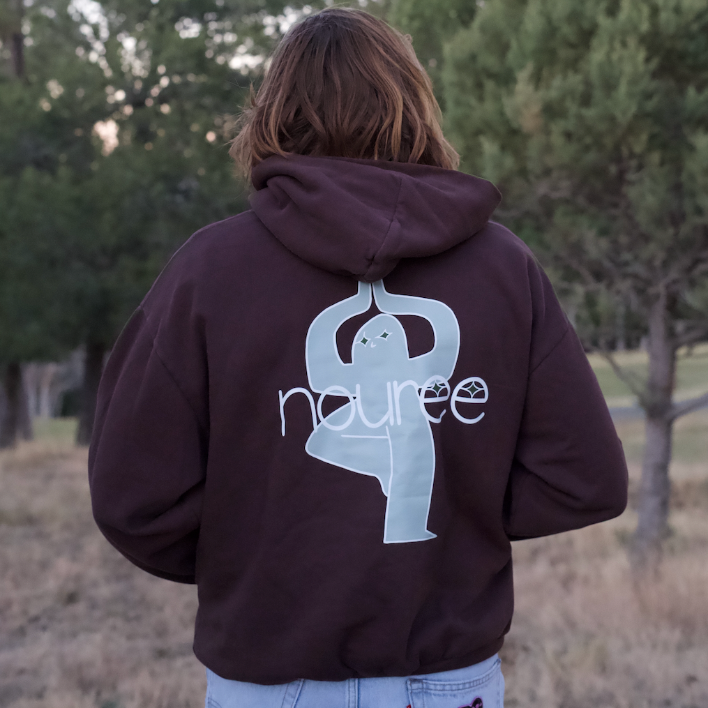 Nouree x KINETRA Hoodie - Chocolate