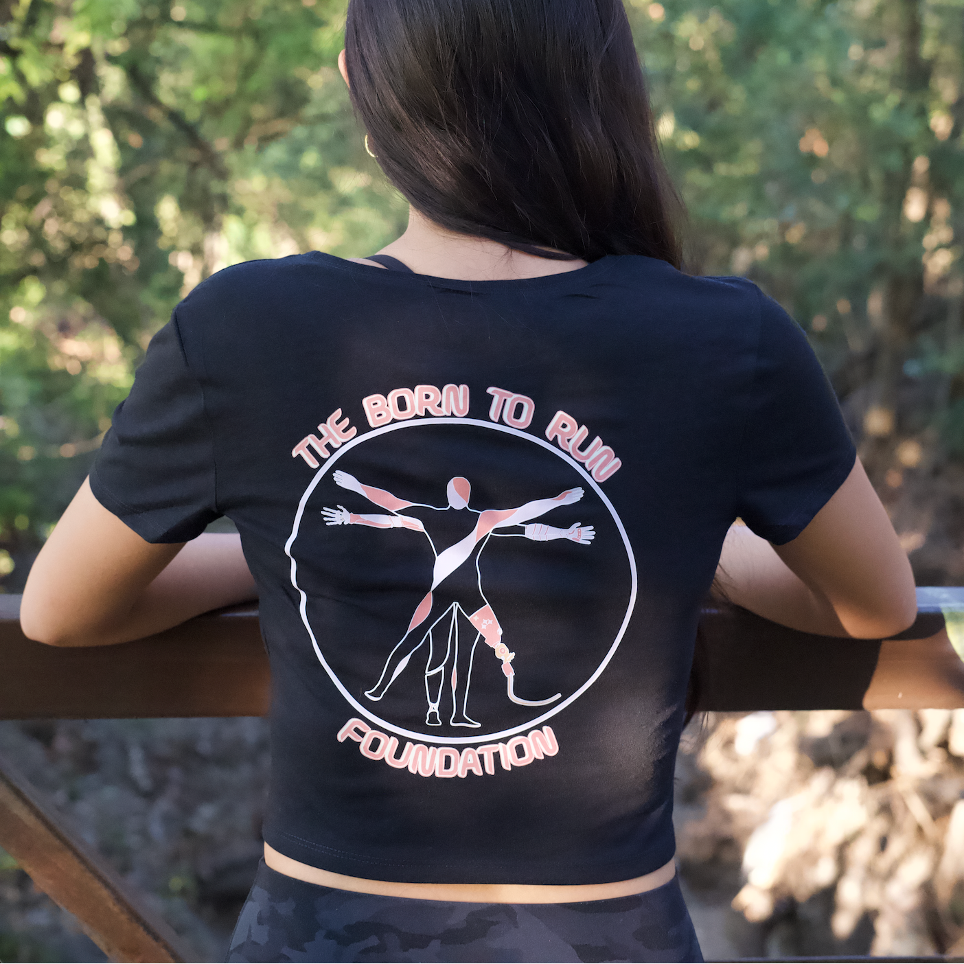 Born 2 Run x KINETRA Crop Tee